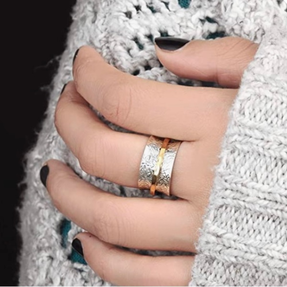 Sterling Fidget Ring - Picture 1 of 5